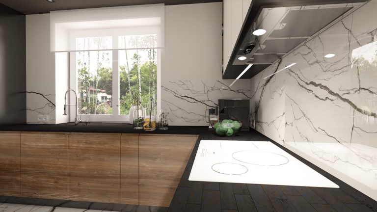 Vein gold beige w kuchni dla miłośników naturalnych odcieni